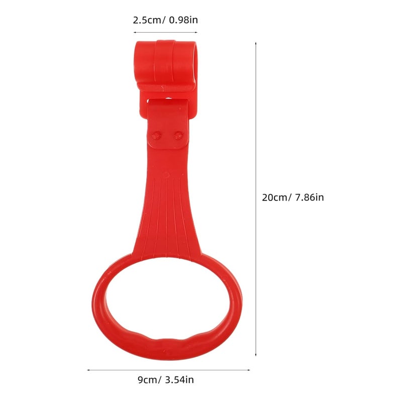 JECOMPRIS Baby Crib Pull up Rings 6-Pack Infant Standing Support Handles for Playpen and Nursery Motor Skill Development Safety Grip - Image 2